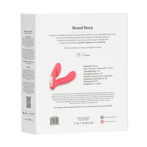 Silicone Vibrator 3 Speeds, 6 Frequencies,Finger Function,Heating + App zdjęcie 4