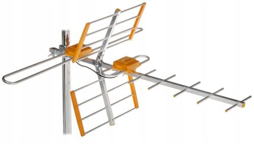 ANTENA TV NAZIEMNEJ Kierunkowa DVBT2 COMBO 4K do 200km na 3TV + KABEL na Arena.pl