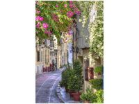 100 70CM OBRAZ PŁÓTNO DOMY DZIELNICY PLAKA PŁÓTNO RAMA