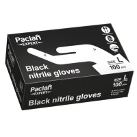 Rękawiczki nitrylowe czarne roz.L 100szt