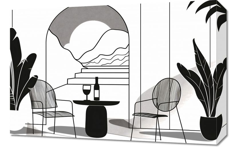 Obraz 60x40cm Relaks w Monochromie zdjęcie 1