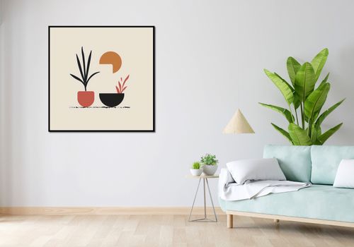 Plakat 100x100cm Domowy Ogród na Arena.pl