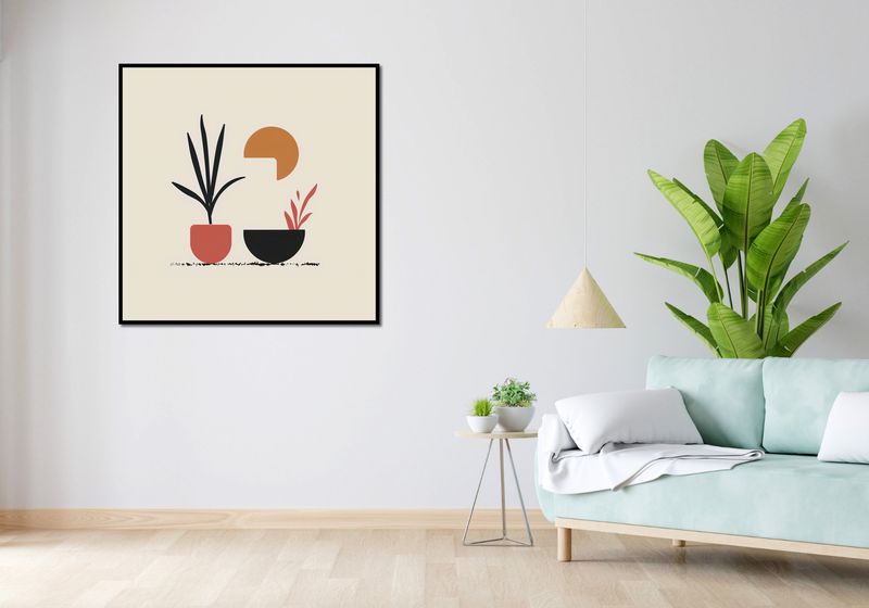 Plakat 100x100cm Domowy Ogród zdjęcie 4