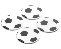 Piłkarskie Podkładki pod Kubek dla Fana Piłki Nożnej - Zestaw 4 sztuk