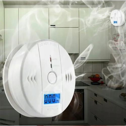 Czujnik czadu i dymu detektor tlenku węgla CO BEZPRZEWODOWY LCD GŁOŚNY na Arena.pl