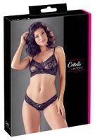 bra and briefs black l/xl
