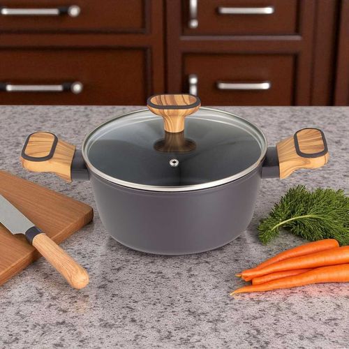 garnek multiclad 20cm z pokrywą bergner bg-56036 charcoal na Arena.pl