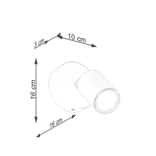 Kinkiet VERDO czarny na Arena.pl