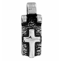 SREBRNY MEDALIK Z KRZYŻYKIEM PRÓBA SREBRA 925