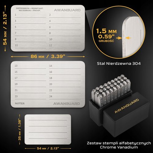 Zimny Portfel Kryptowalut AWANGUARD Ultimate 3x24 SEED Phrase Crypto Backup na Arena.pl