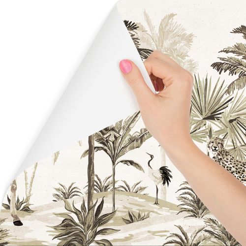 Fototapeta Ścienna Natura Dżungla Dzikie ZWIERZĘTA Styl Boho 360cm x 240cm na Arena.pl