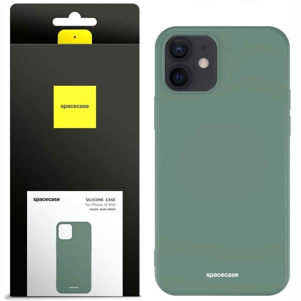 Spacecase Silicone Case Iphone 12 Mini Dark Green zdjęcie 1