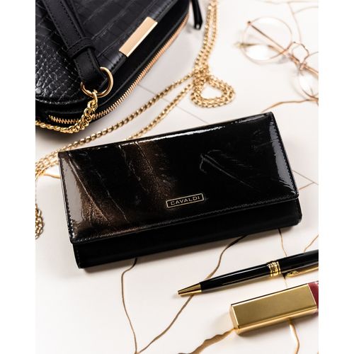 portfel damski ze skóry naturalnej i ekologicznej z motywem na Arena.pl