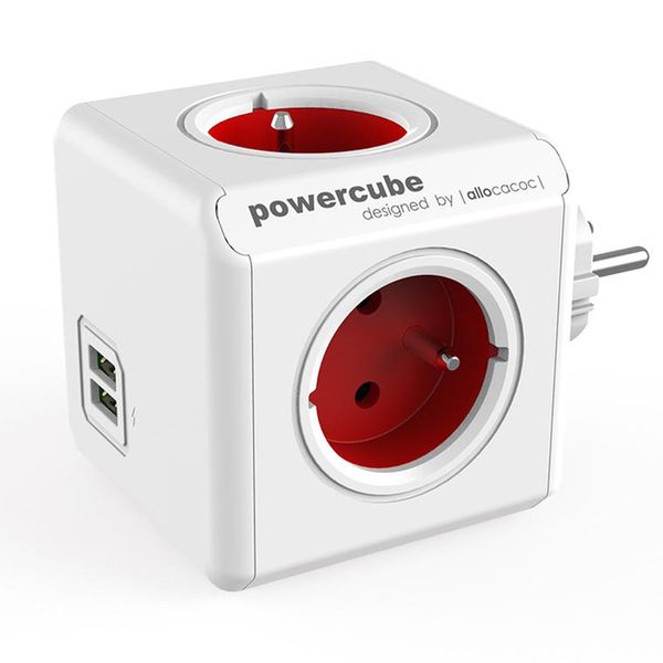Listwa kostka zasilacz allocacoc PowerCube 4 gniazda 2xUSB zdjęcie 13