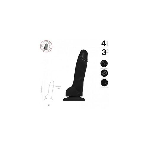Dildo Strap-on-me Realistic Czarny M na Arena.pl