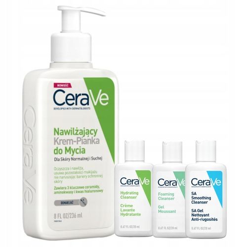 CeraVe Nawilżający Krem-Pianka do Mycia 236ml + GRATISY na Arena.pl