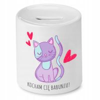 Skarbonka Dla Babci Kocham Cię! Babuniu Prezent Z Nadrukiem Ze Zdjęciem