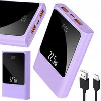 POWERBANK 10000MAH MOCNA SZYBKA ŁADOWARKA 22,5W 2XUSB A/USB-C WYŚWIETLACZ