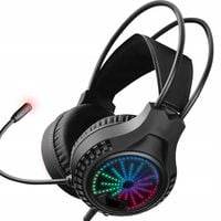 Słuchawki GAMINGOWE nauszne PODŚWIETLENIE RGB z MIKROFONEM