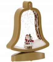 LAMPION ŚWIĄTECZNY Z WKŁADEM LED POZYTYWKA DZWONEK 27 CM