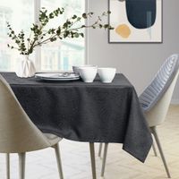 Obrus Plamoodporny GAIA 120x160 Owal C. Szary AmeliaHome