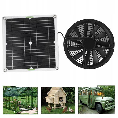 ZEWNĘTRZNY PANEL SOLARNY WENTYLATOR 12V 100W na Arena.pl