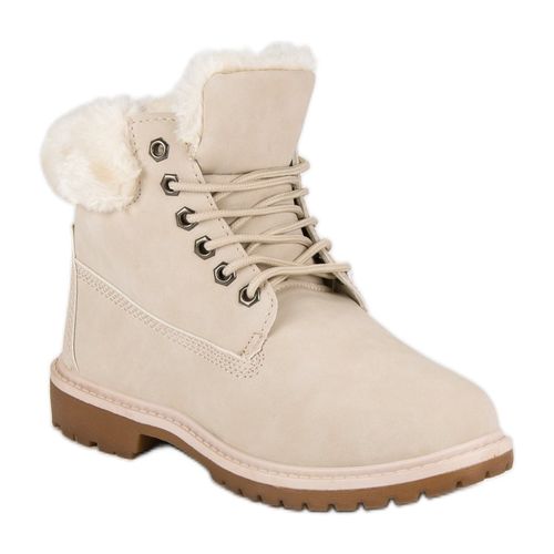 Beżowe Traperki r.38 na Arena.pl