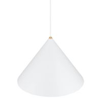 Lampa wisząca do salonu Zenith 8002 Nowodvorski metalowa mosiądz biała