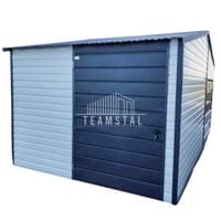 SCHOWEK - DOMEK OGRODOWY 3x3 + wiata 1,5m biały + antracyt  TS515