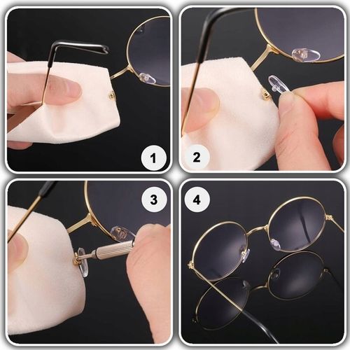 ZESTAW DO NAPRAWY OKULARÓW ŚRUBKI NOSKI SILIKONOWE 35 par nosków na Arena.pl