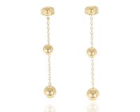 Kolczyki wiszące kuleczki stal nierdzewna