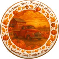 CIASTKO LUKROWANE OLD FARM ROZ.M KOŁO JESIEŃ RĘCZNIE ROBIONE