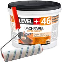 Farba Dachowa Antracyt 12kg Wałek Malarski 25cm