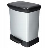Curver Kosz Na Śmieci Metalizowany Z Pedałem 30 L