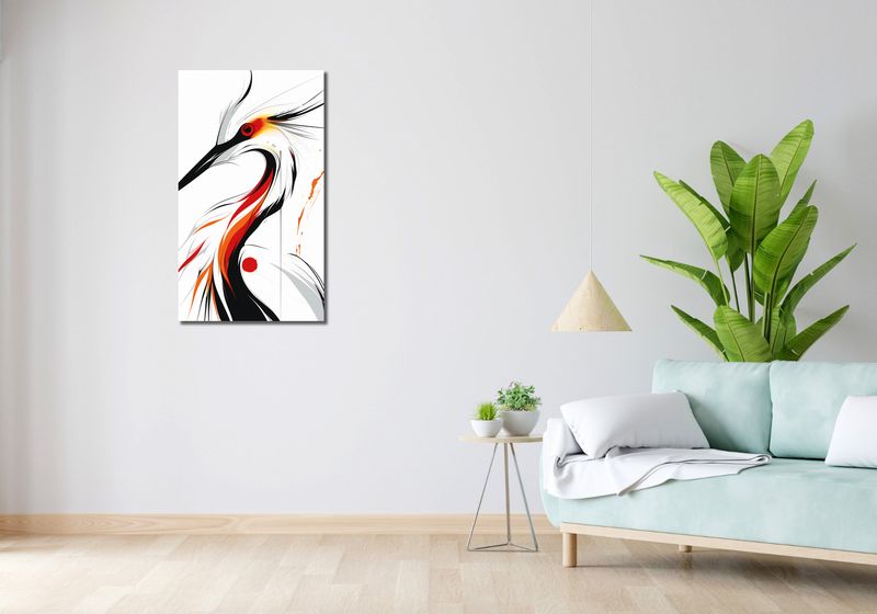 Obraz 50x90cm Bocian zdjęcie 2