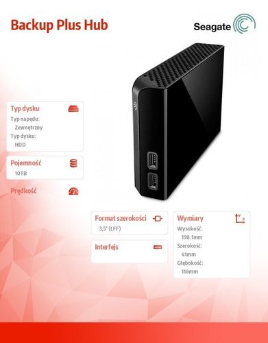Backup Plus Hub 10TB 3,5'' STEL10000400 na Arena.pl