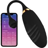 Wibracyjne Jajko Do Pochwy Sterowane Aplikacją APP Czarny