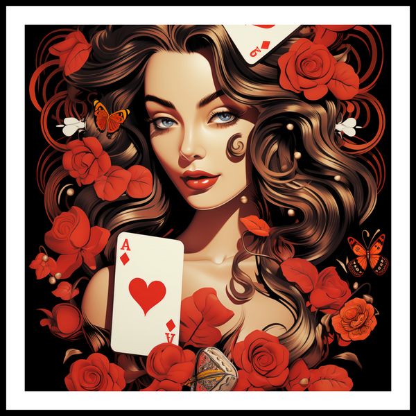 Plakat 60x60cm Różany Hazard zdjęcie 3