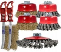 SZCZOTKI DRUCIANE NA SZLIFIERKĘ ZESTAW SZCZOTEK DRUCIANYCH DO