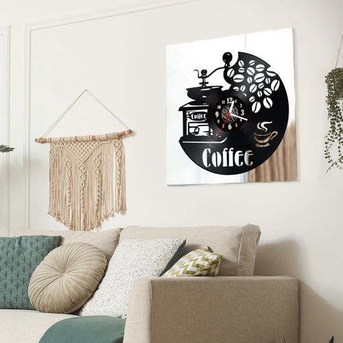 Zegar Ścienny z płyty winylowej na lustrze JEDZENIE  19 wzorów 30x30cm na Arena.pl