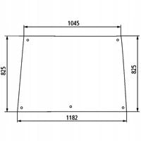 szyba przednia Massey Ferguson 675, 690, 698, 699, 1004, 1007, 1014, 1024