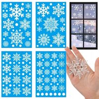 MOCNE NAKLEJKI OZDOBNE DEKORACYJNE NA OKNO ŚWIĄTECZNE