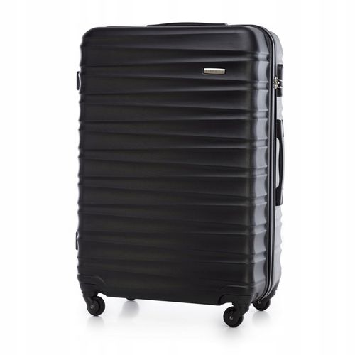 WITTCHEN duża walizka z ABS-u żebrowana czarna na Arena.pl