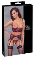 Shelf Bra Set Black/Red S