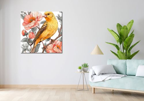 Obraz 90x90cm Wiosenny Śpiewaczek na Arena.pl