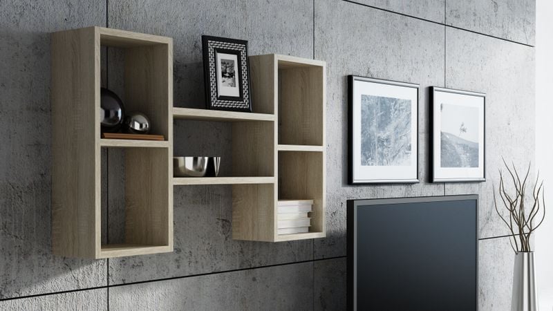 REGAŁ WISZĄCY POLO DĄB SONOMA zdjęcie 1