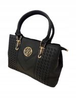 Damska Torebka Skórzana na Ramię Elegancka i Przestronna Czarna Stylowa