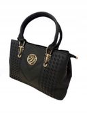 Damska Torebka Skórzana na Ramię Elegancka i Przestronna Czarna Stylowa