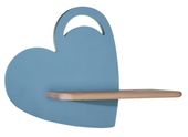 Heart lampa kinkiet 5W LED 4000K iq kids z otworem niebieski