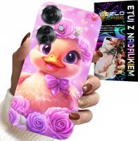 ETUI DO OPPO RENO11 F 5G - SŁODKA KACZUCHA, KACZKA NA RÓŻOWYM TLE
